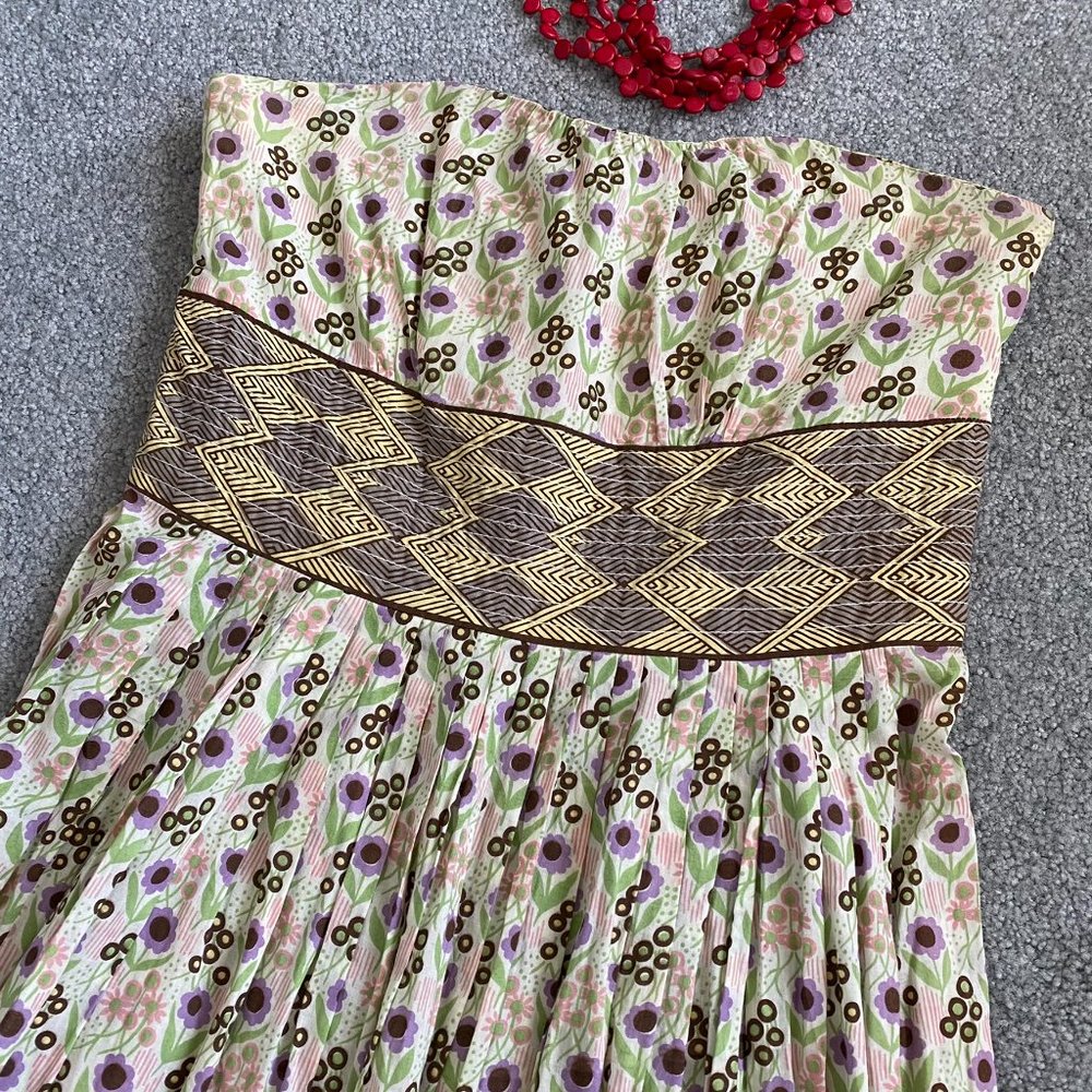 Plenty by Tracy Reese Strapless Summer Dress in Floral US8 - G - Picture 7 of 10